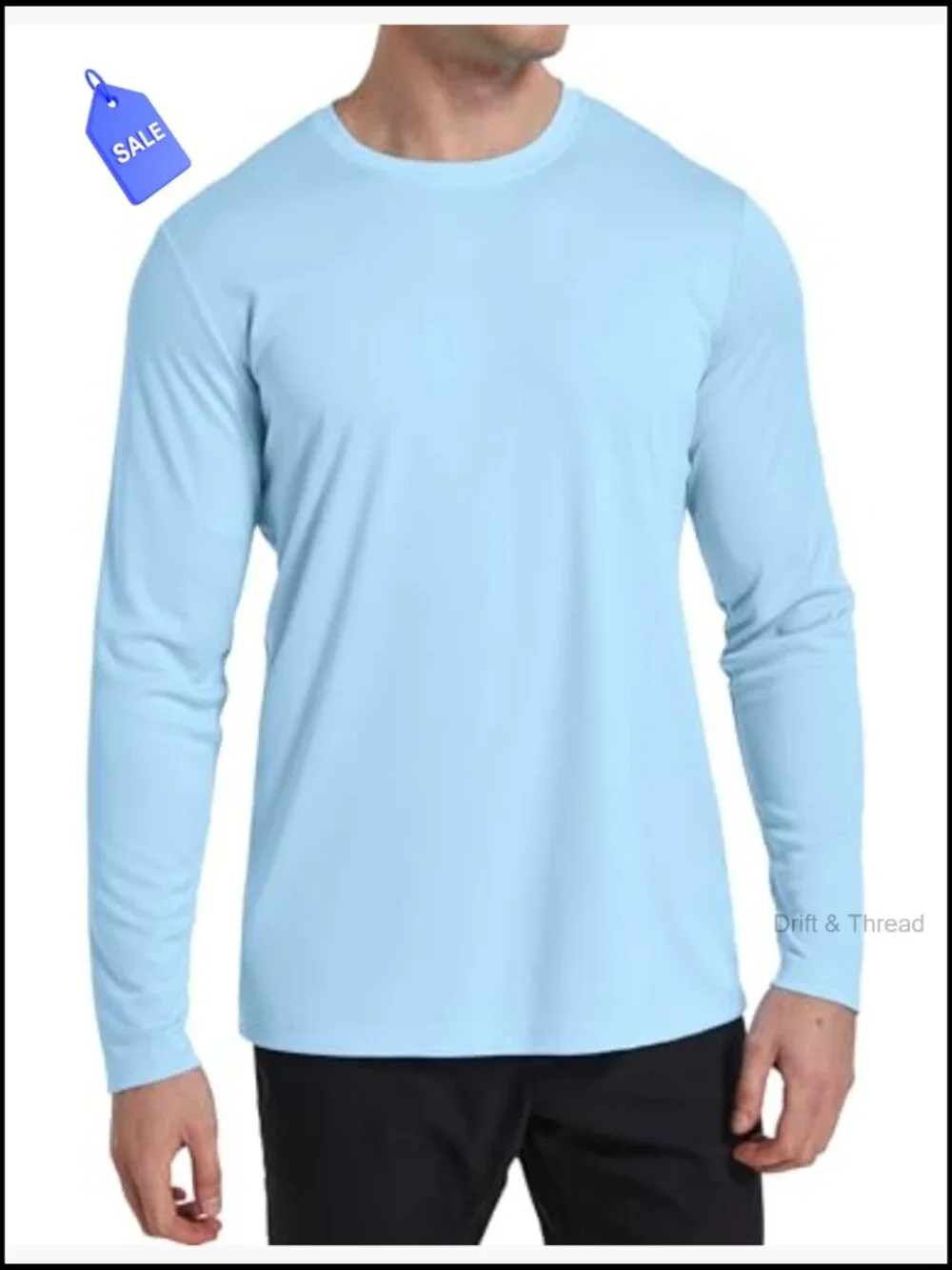 Men's Quick Dry Long Sleeve Shirts UPF 50+ Sun Protection Moisture Wicking SPF